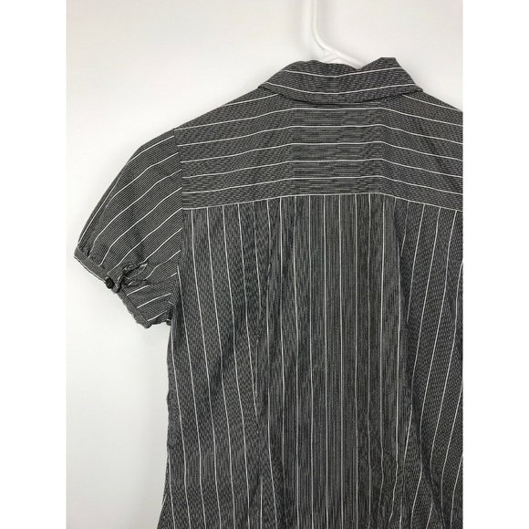 The Limited Women's Blouse Button Down Collar Grey - Picture 8 of 11